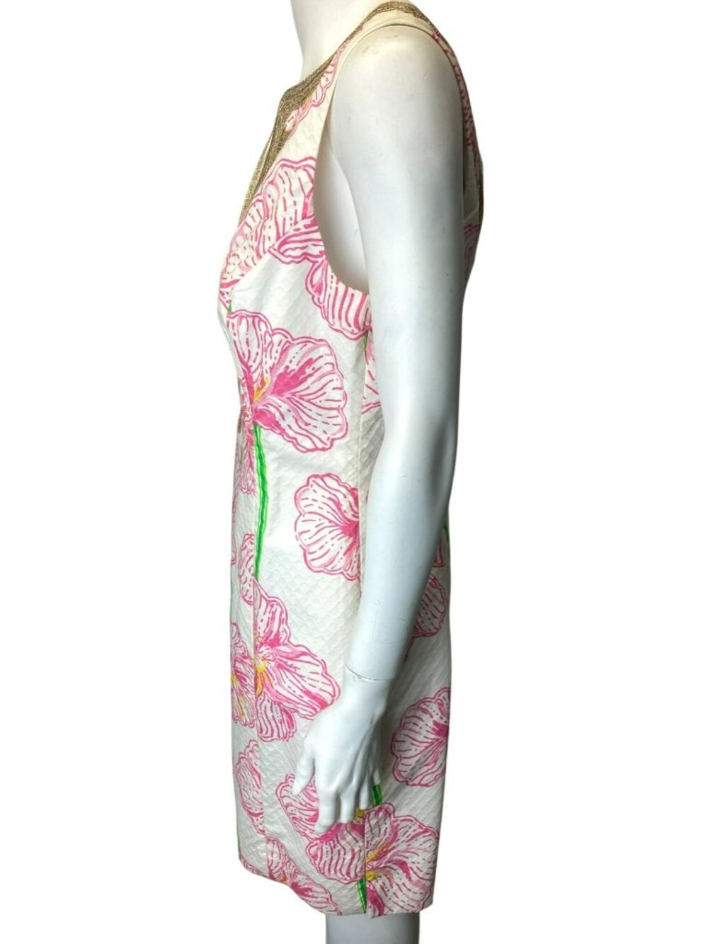 Lilly Pulitzer Janice Shift Dress Sleeveless Clover Cup Floral Print Size 10 NWT - Picture 4 of 10